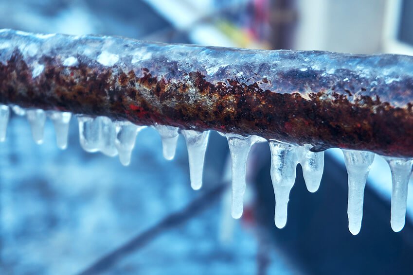 pipes to freeze on the inside